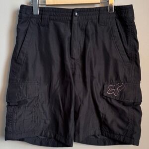 Fox Racing Hydro Series Cargo Shorts Black Mens Size 30 Utility MTB Rugged